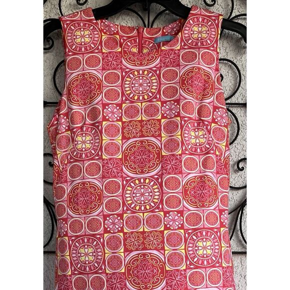 J McLaughlin Boho Cruise Sophia Dress - XS - Pink/ Yellow/ White - Picture 3 of 8
